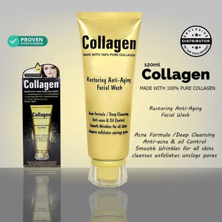 Wokali Collagen Anti Aging And Anti Acne Facial Wash Providing Gentle Care Smooth Application - 120ML