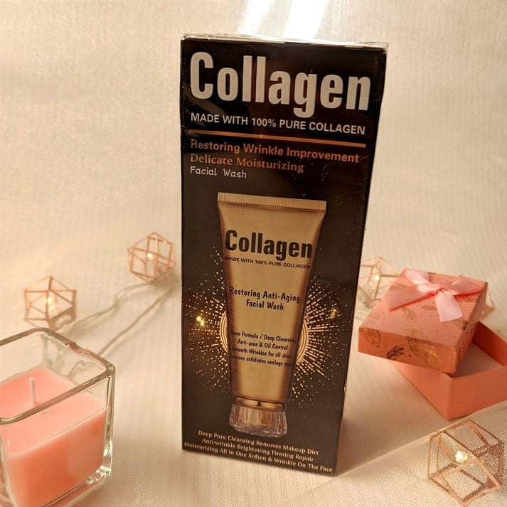 Wokali Collagen Anti Aging And Anti Acne Facial Wash Providing Gentle Care Smooth Application - 120ML